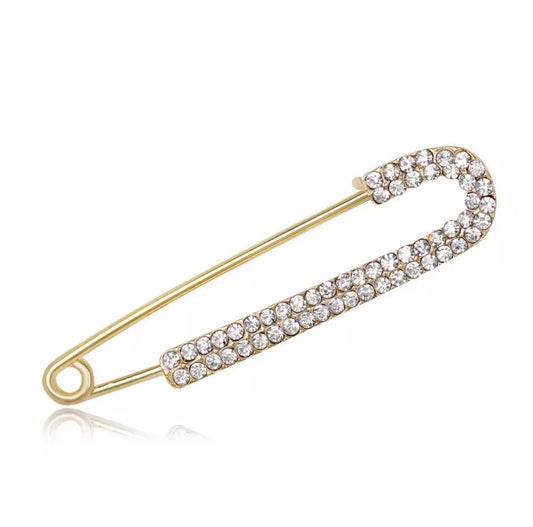 Pin Rhinestone Silver or Gold