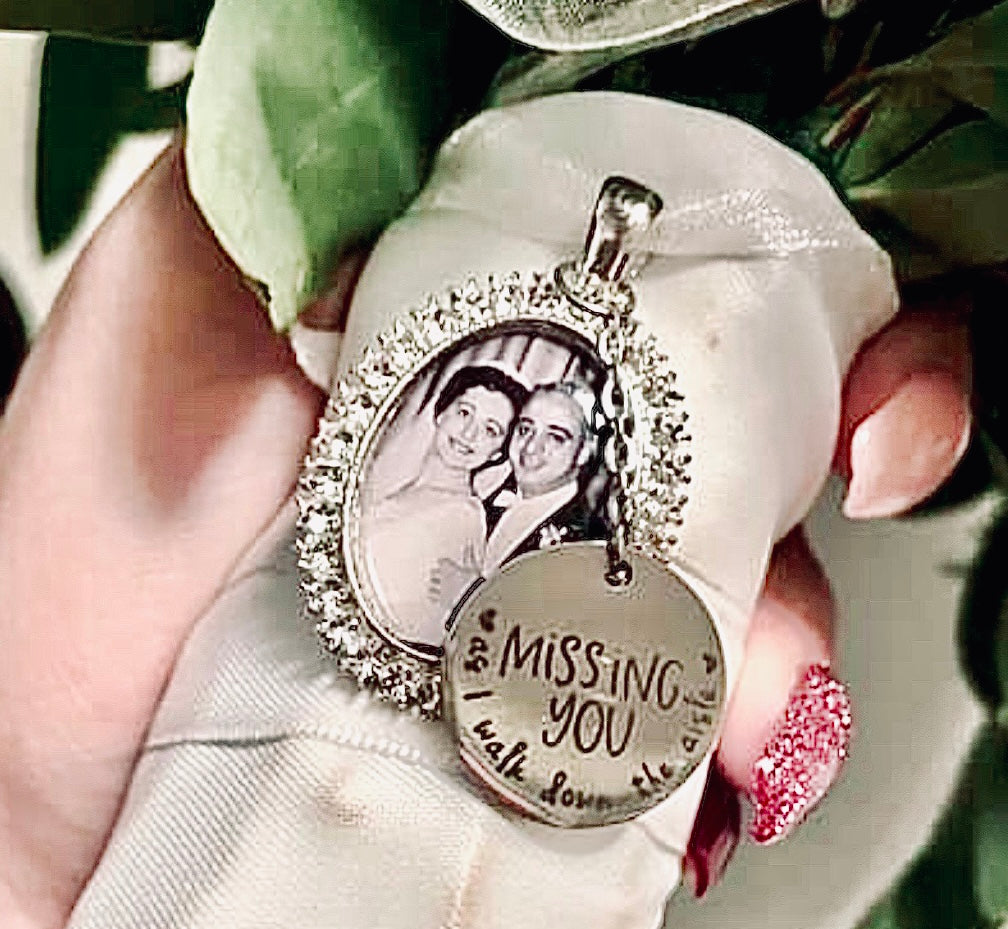 Missing You Wedding Keepsake Bridal Charms