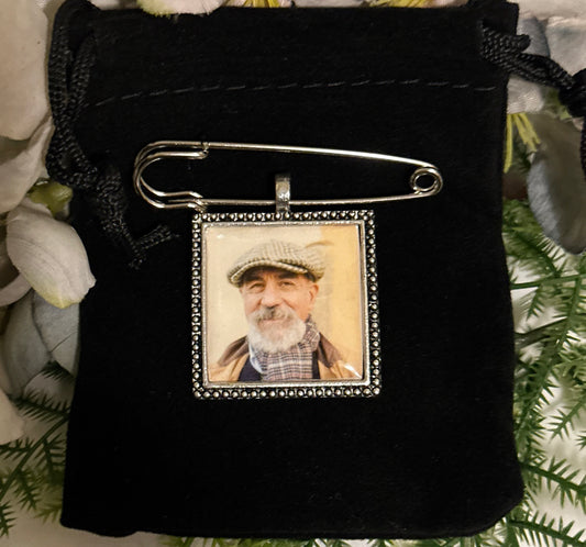 Funeral celebration of life memory of your loved ones pin