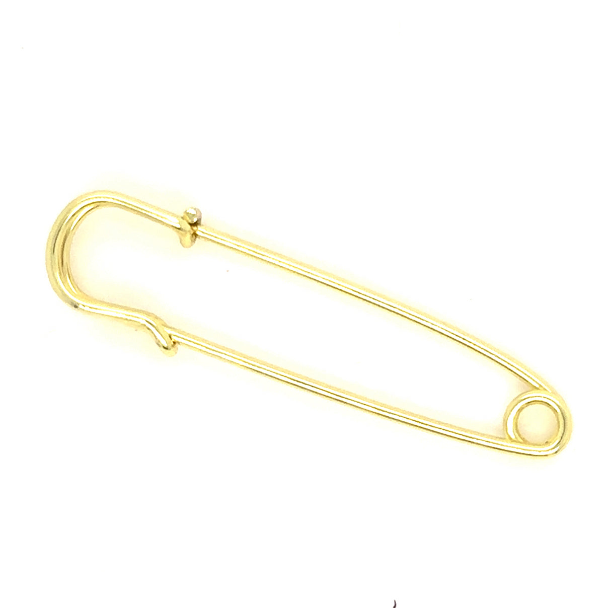 light gold safety pin