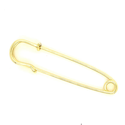 light gold safety pin