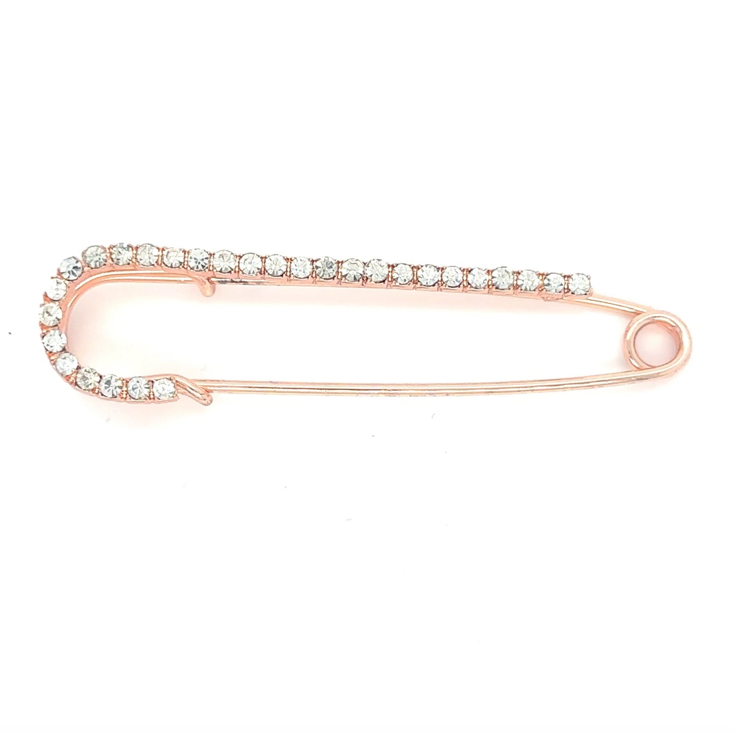 Rhinestone Safety Pin | Add-On, rose gold