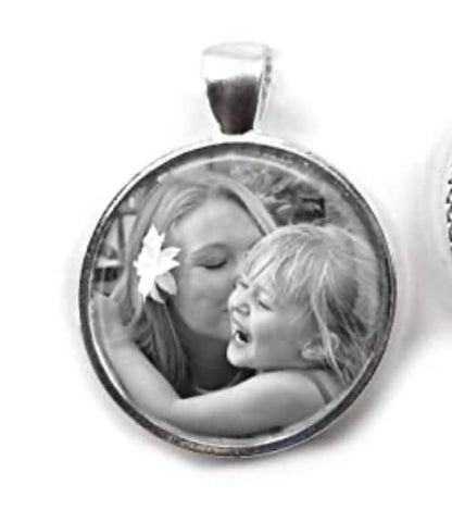 Walk me down the aisle - DIY Wedding Jewelry charms to hang from bouquet - Photo memory pendant for keepsake includes everything you need
